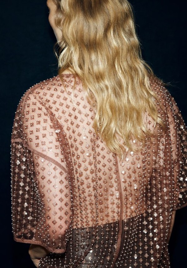 Sequined Mesh Top 