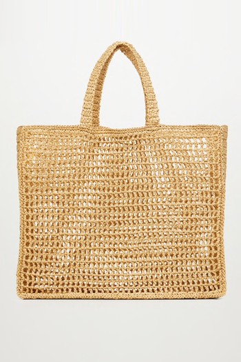 Raffia Shopper Bag from Mango