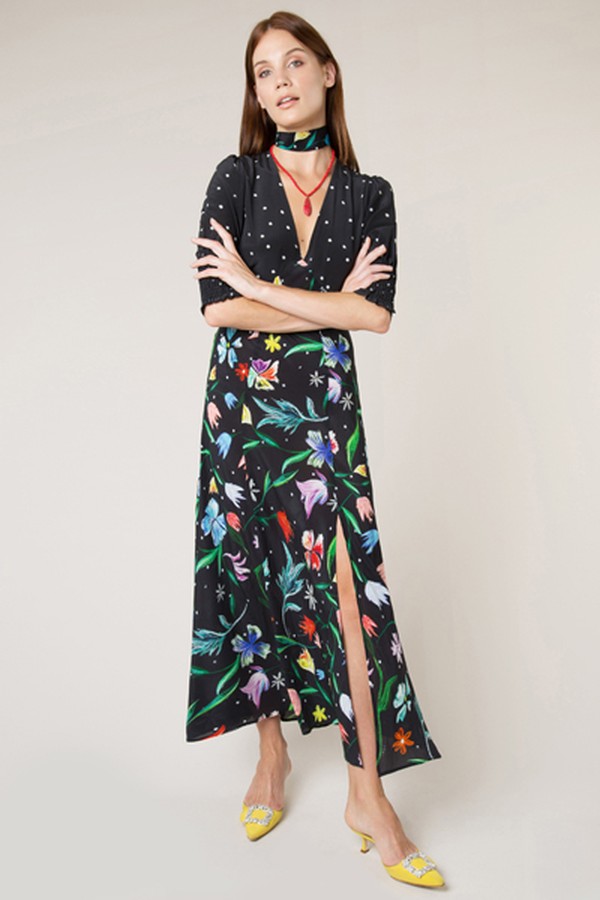 Martha Mixed Tulip Spot Dress