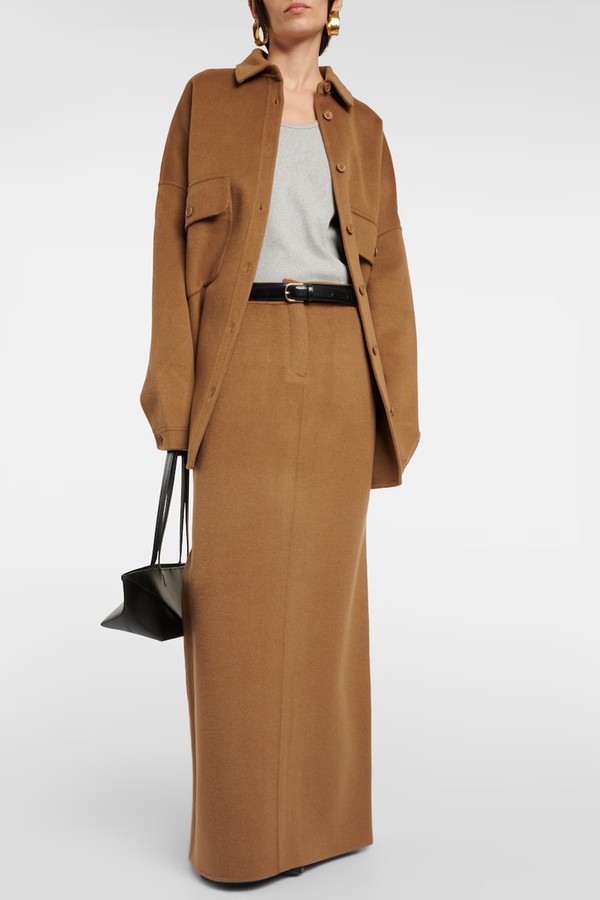 Malvo Wool-Blend Maxi Skirt from The Frankie Shop