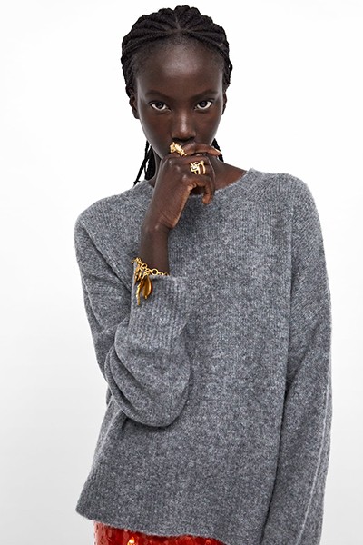 Soft-Touch Oversized Sweater from Zara