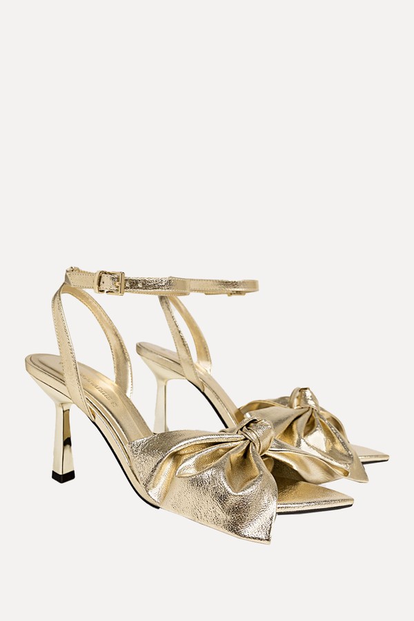 High-Heel Sandals With Maxi Bow from Stradivarius