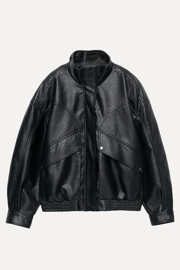 Bomber Finta Pelle Jacket from Pull & Bear
