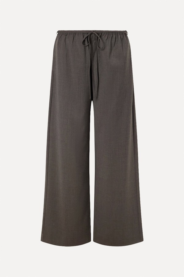 Everyday Wool-Blend Wide-Leg Pants from ST. AGNI