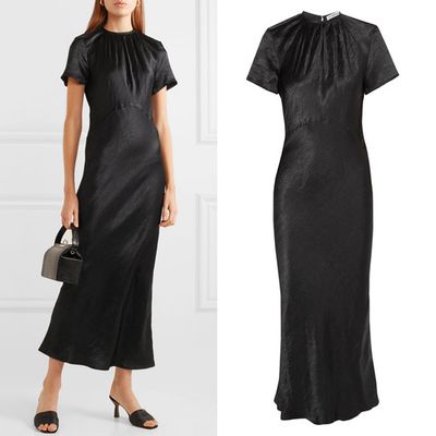 Moons Crinkled Satin Maxi Dress from Georgia Alice