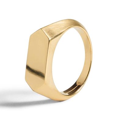 Hex Signet Ring Gold from Alex Orso