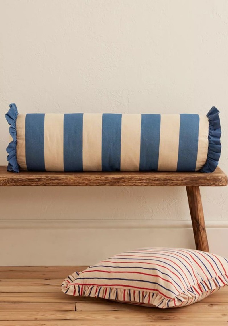 Long Marinière Frill Cushion 