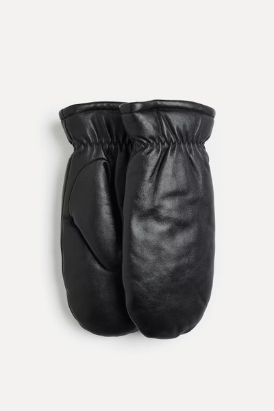 Leather Mittens from H&M