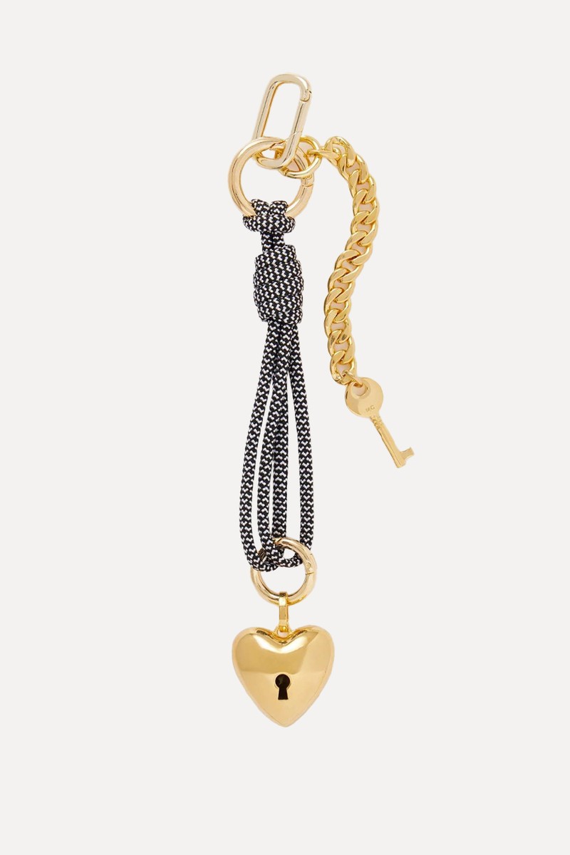 Heart Gold-Plated & Cord Bag Charm from MARTHA CALVO