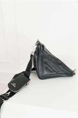 Triangle Leather Shoulder Bag from Prada