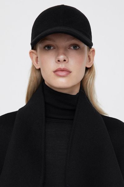 Doublé Baseball Cap Black from Totême