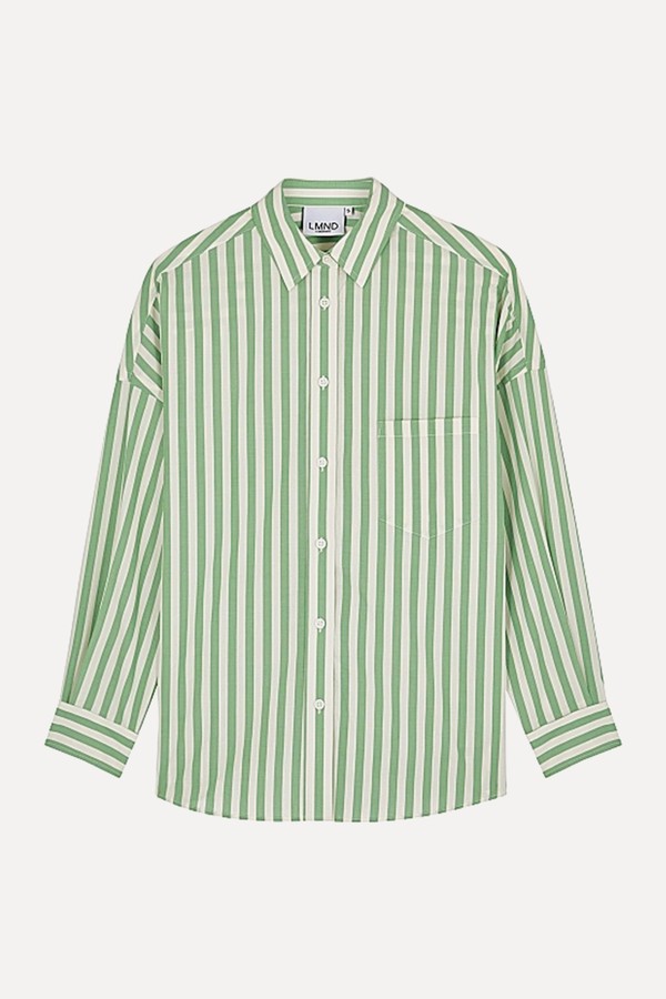 Chiara Striped Cotton-Poplin Shirt from LMND Lemonade