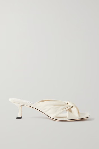 Avenue 50 Knotted Leather Mules from Jimmy Choo