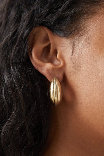 Ridged 18kt Gold-Plated Earrings from Missoma