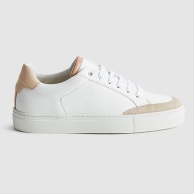 Leather Contrast Sole Trainers from Reiss