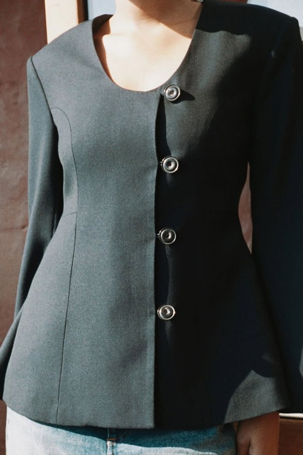 Collarless Blazer from House Of Dagmar
