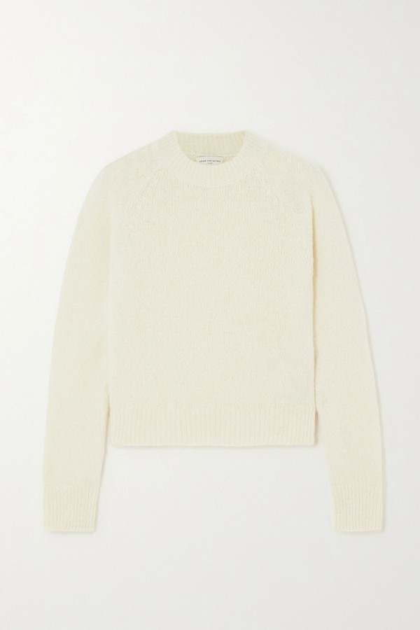 Cropped Cable-Knit Alpaca-Blend Sweater from Dries Van Noten