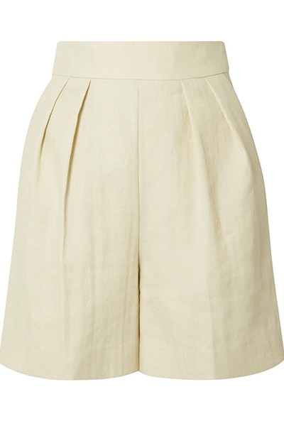 Pleated Twill Shorts from Theory