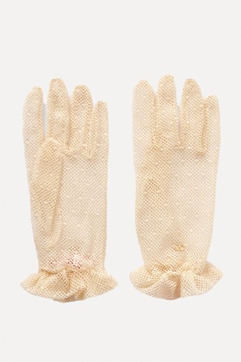 Embellished Fishnet Gloves from Valentino Garavani