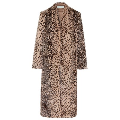 Leopard Print Faux Fur Coat from Michelle Mason