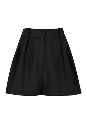 Black Pleated Shorts from Khaite