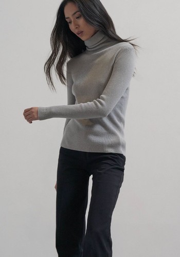 Regular Fit 100% Premium Cashmere Turtleneck