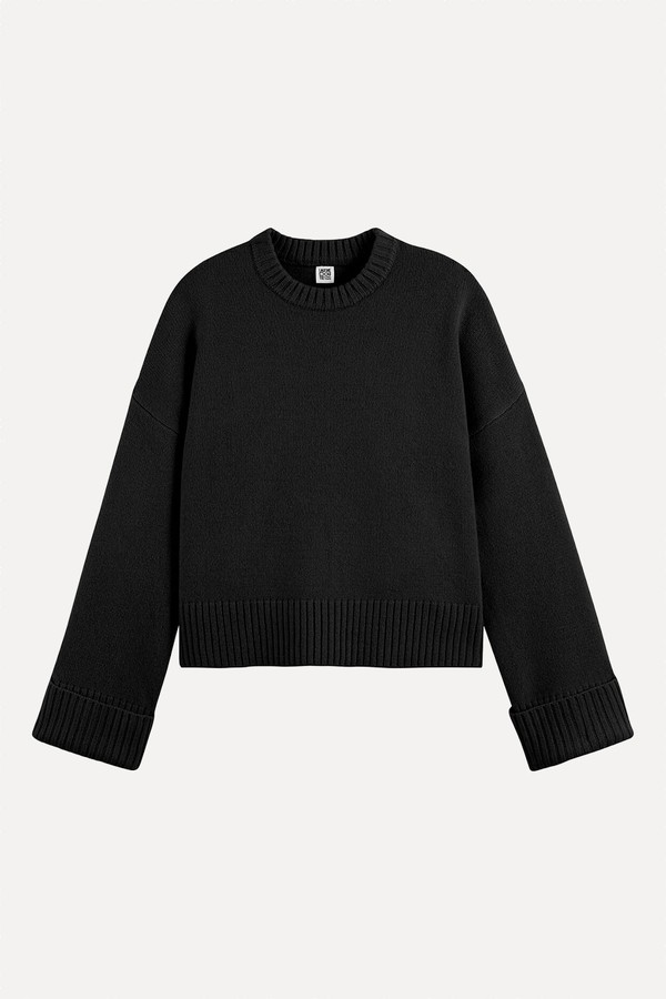 Knitted Wool Jumper With Round Neck from La Redoute