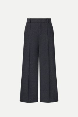 Brushed Jersey Cropped Fit Trousers