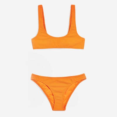 Crinkle Crop Bikini  from Topshop