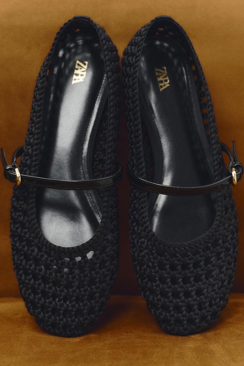 Woven Strap Ballerinas