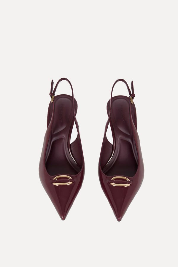 Metal Detail Slingback Heels from Primark 