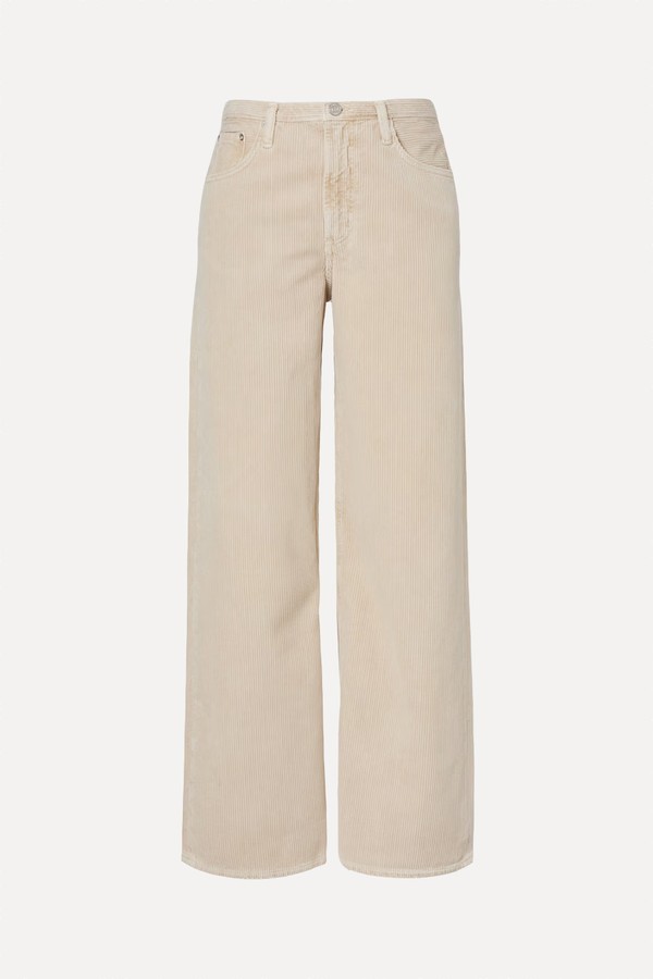 Keira Cotton Corduroy Wide-Leg Pants from Agolde