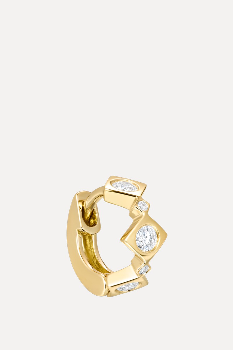 Triolette Square Single Hoop