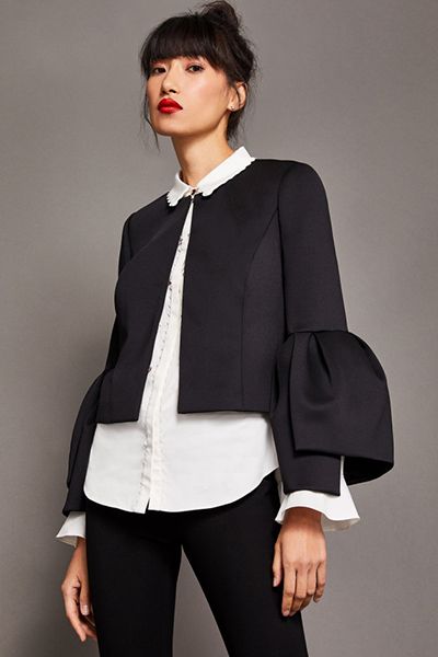 Peptale Bell Sleeve Cropped Jacket