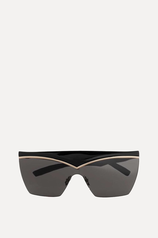 D-Frame Gold-Tone And Acetate Sunglasses from Saint Laurent Eyewear