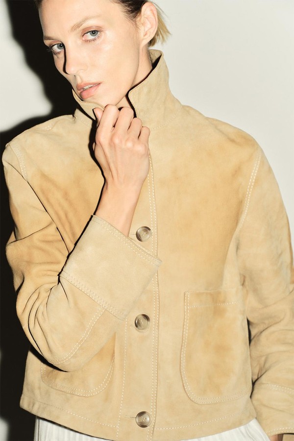 Limited Edition 100% Suede Leather Jacket from Zara