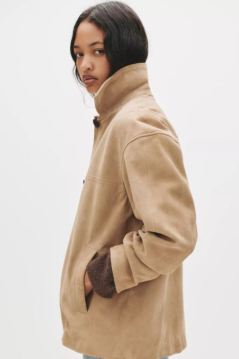 100% Suede Leather Jacket from Pull & Bear