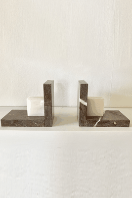 Marble Art Deco Bookends from Vinterior