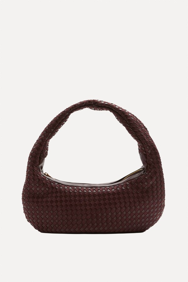 Woven Rounded Hobo Bag from Marks & Spencer