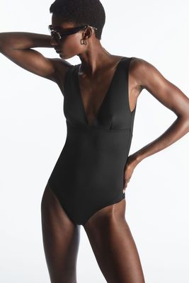 Open Back Plunge Swimsuit  from COS