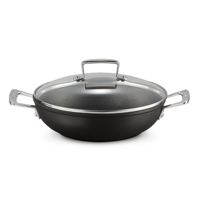 Toughened Non-Stick Shallow Casserole With Glass Lid