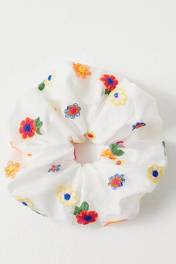 Spring Flower Jumbo Scrunchie from FREE PEOPLE