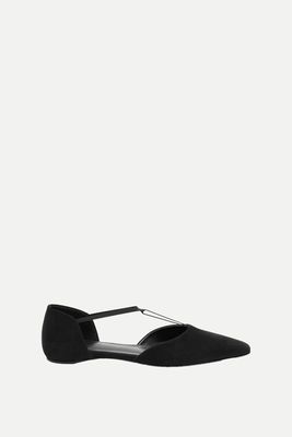 Suede Ballet Flats from TOTÊME