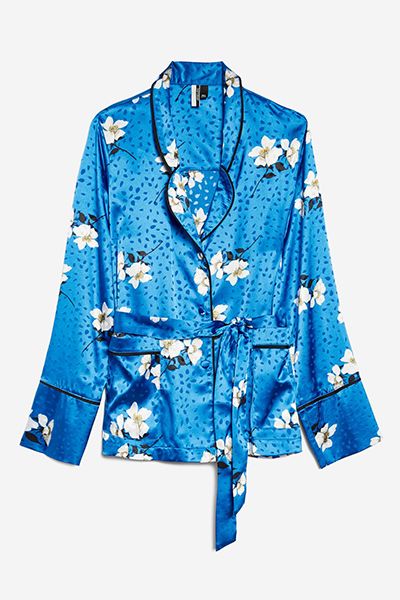 Floral Belted Pyjama Shirt