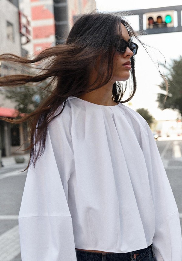 Poplin Balloon Shirt