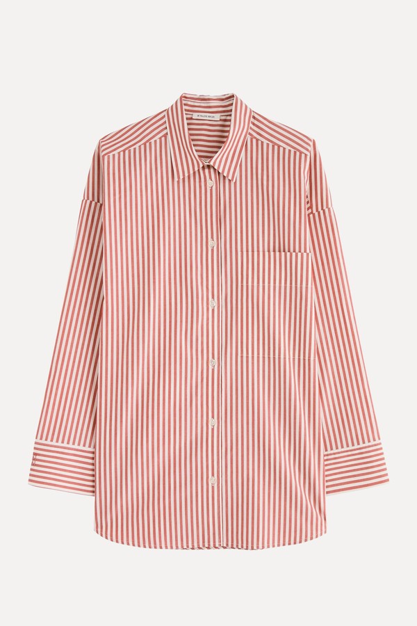 Derris Striped Cotton-Poplin Shirt from BY MALENE BIRGER
