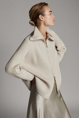 Zip Cape with Decrease Detail from Massimo Dutti