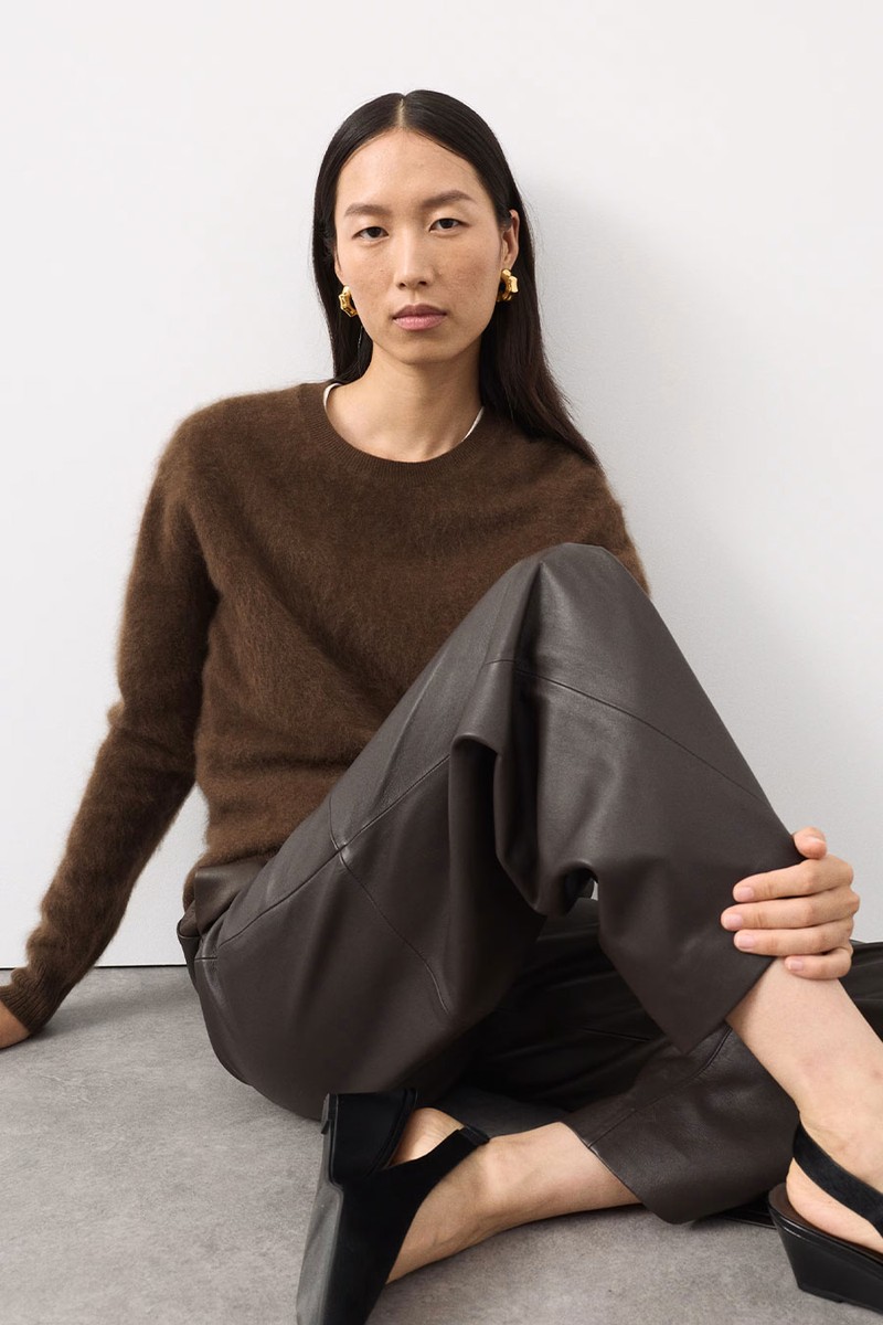 Brushed Wool With Cashmere Crew Neck Jumper from Autograph