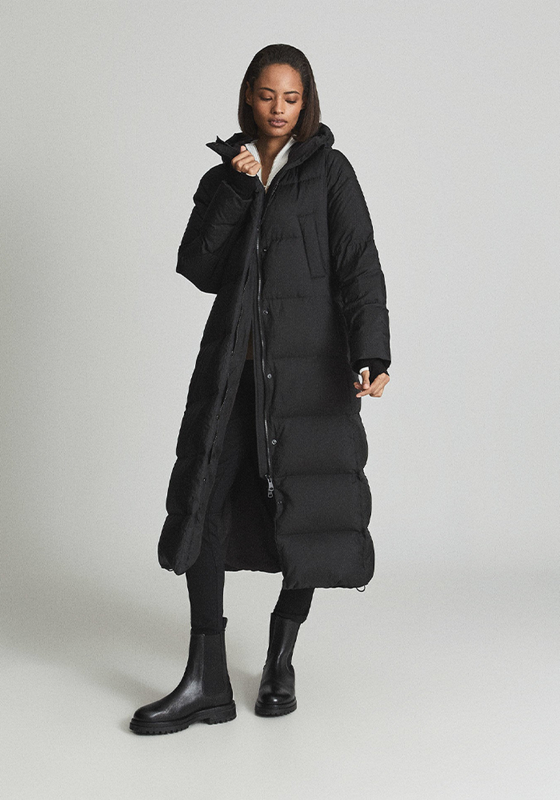 Tilde Longline Hooded Puffer Coat