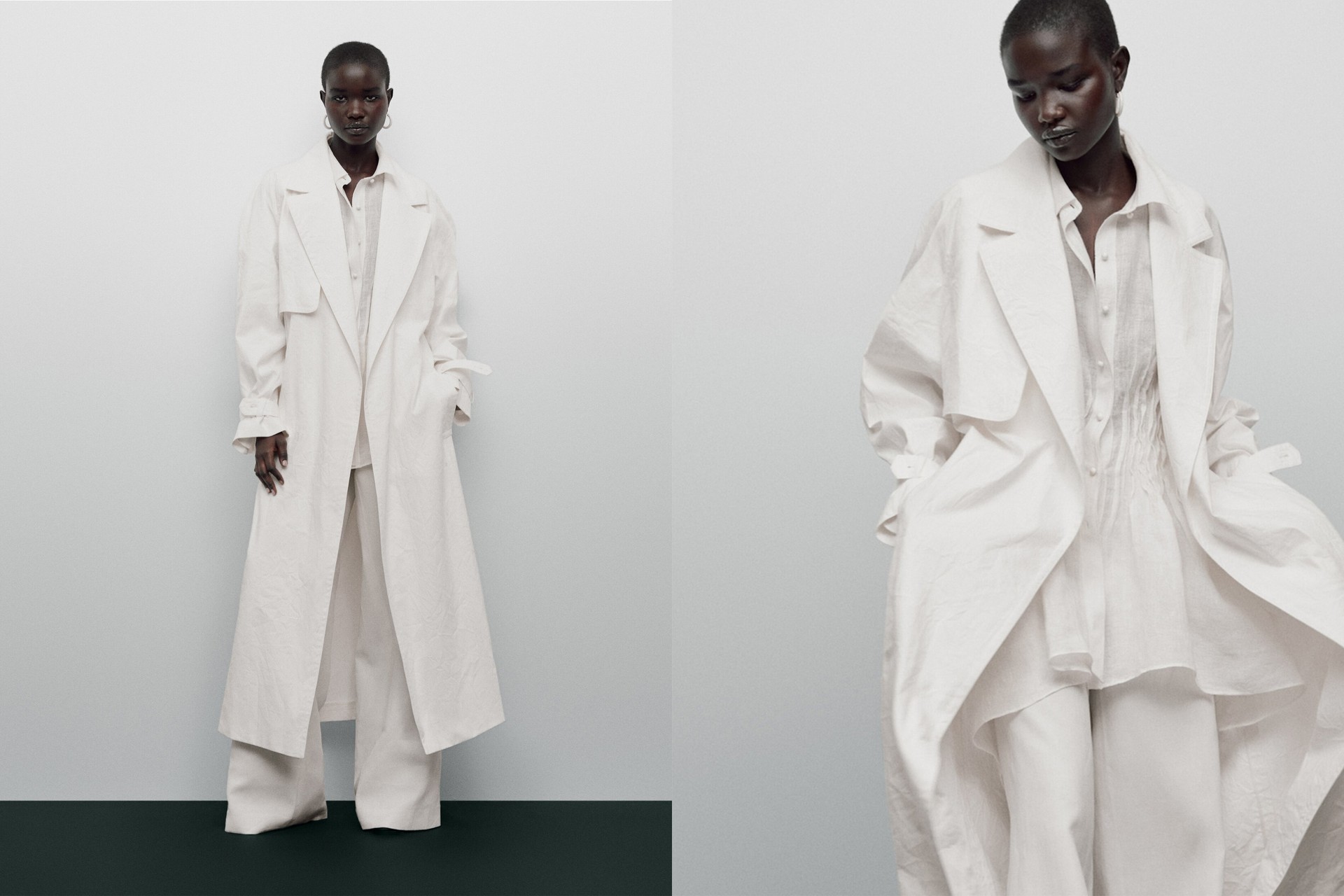Creased-Effect Trench Coat, £369 | Massimo Dutti